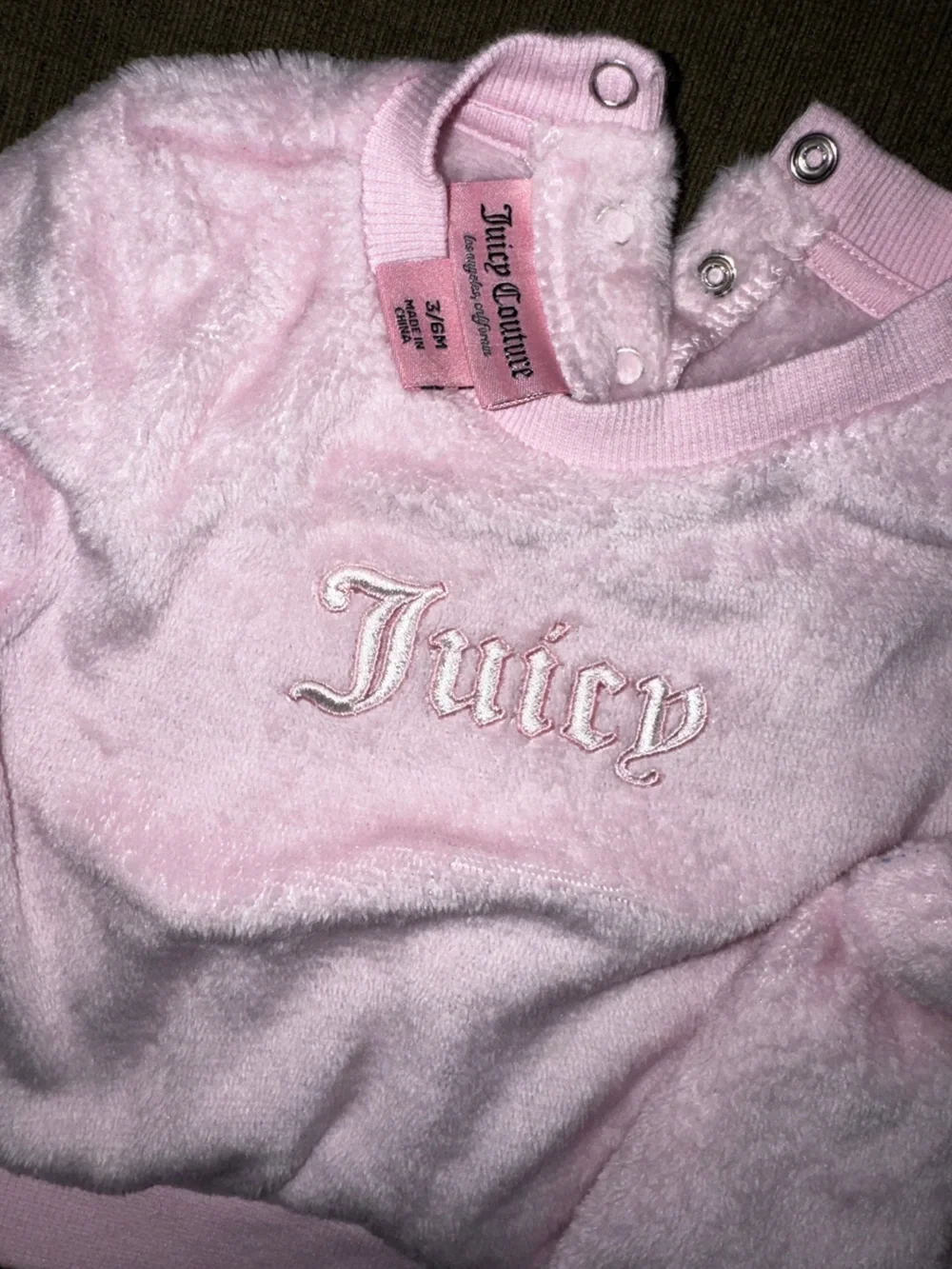 Juicy Couture Pink Plush Set & Gray Bow-Trim Knit Set